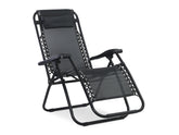 Outdoor Camping Chair Sun Lounger - BLACK